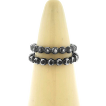 Load image into Gallery viewer, Bubble Ring with Black Diamonds