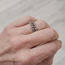 Load image into Gallery viewer, Bubble Ring with Black Diamonds