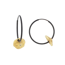 Load image into Gallery viewer, La Playa Gold Medium Hoops