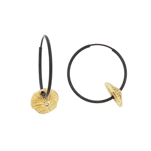 La Playa Gold Medium Hoops