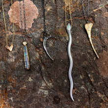 Load image into Gallery viewer, Silver Serpent Pendant with Opal