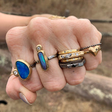 Load image into Gallery viewer, Australian Black Opal Ring #2