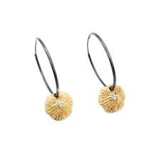 Load image into Gallery viewer, La Playa Gold Medium Hoops