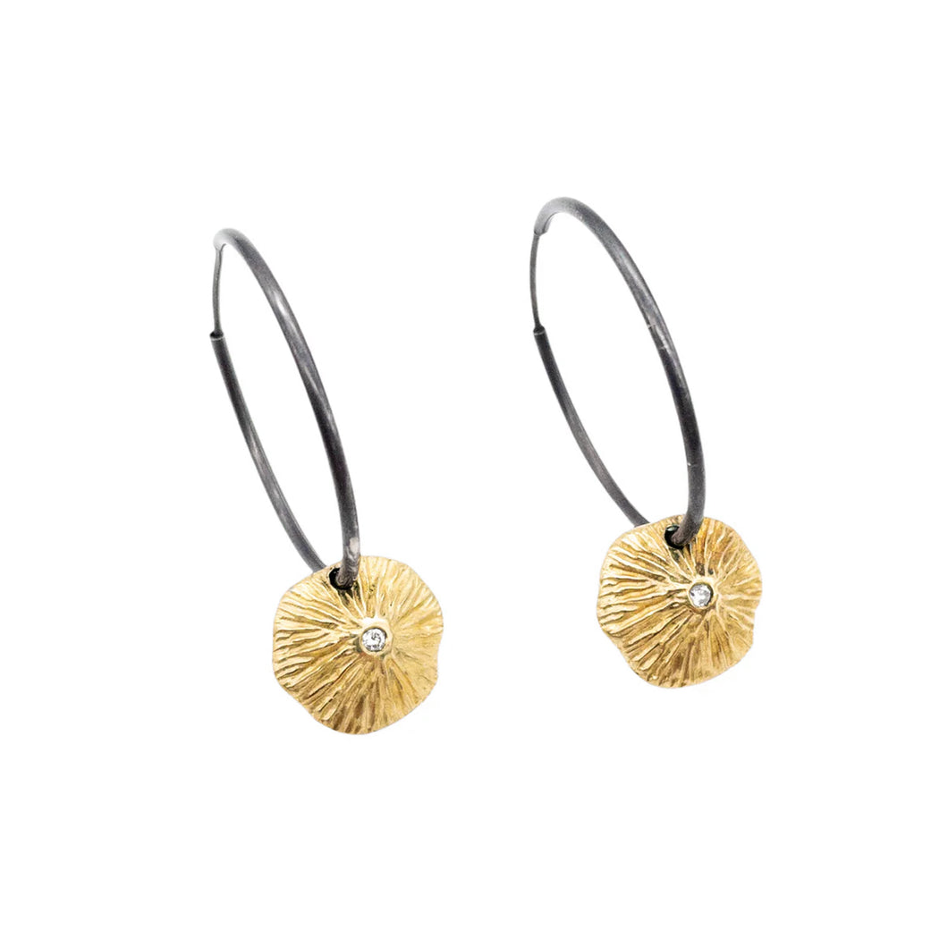 La Playa Gold Medium Hoops
