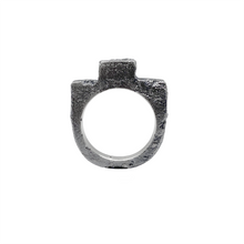 Cargar imagen en el visor de la galería, One-of-a-Kind Sand Cast Silver Ring