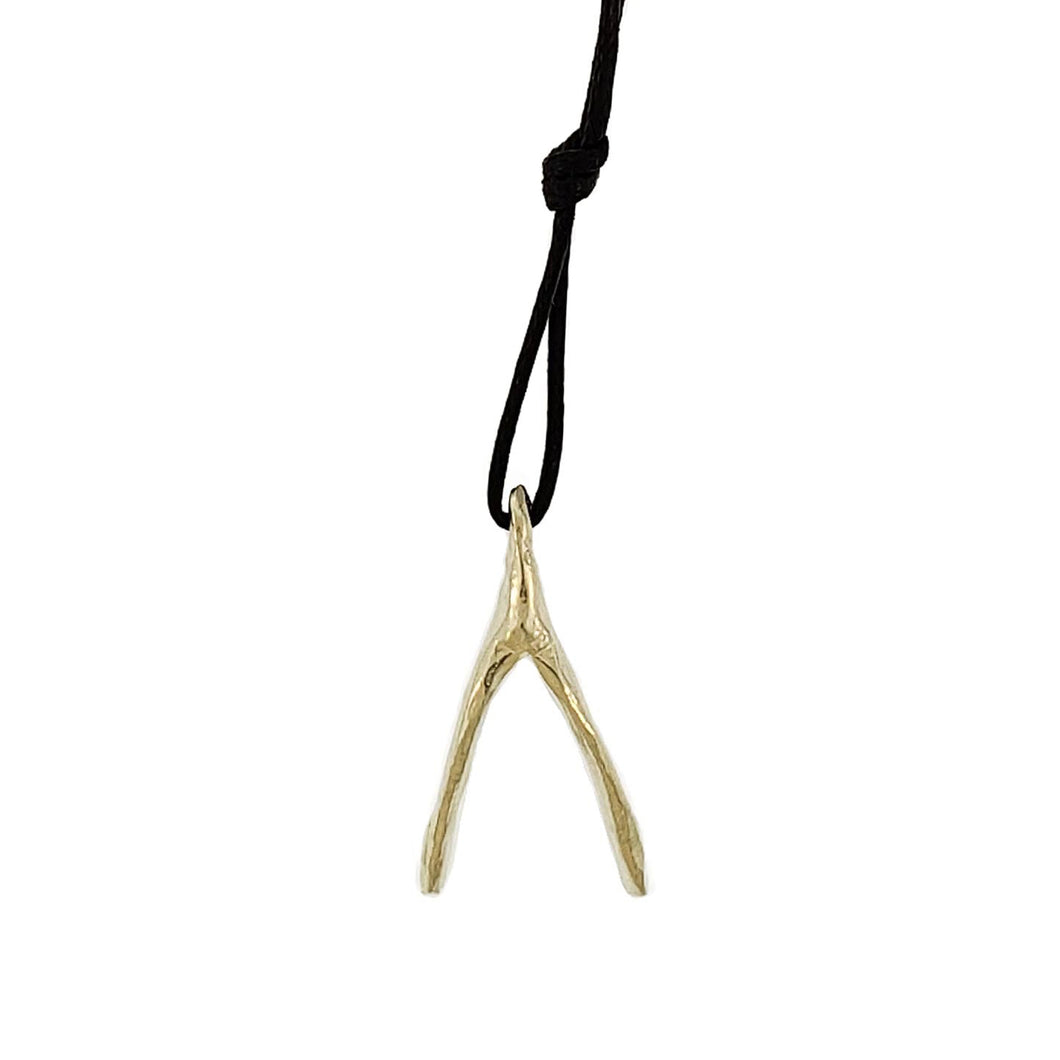 Petite Wishbone on Waxed Cord