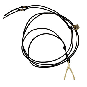 Petite Wishbone on Waxed Cord