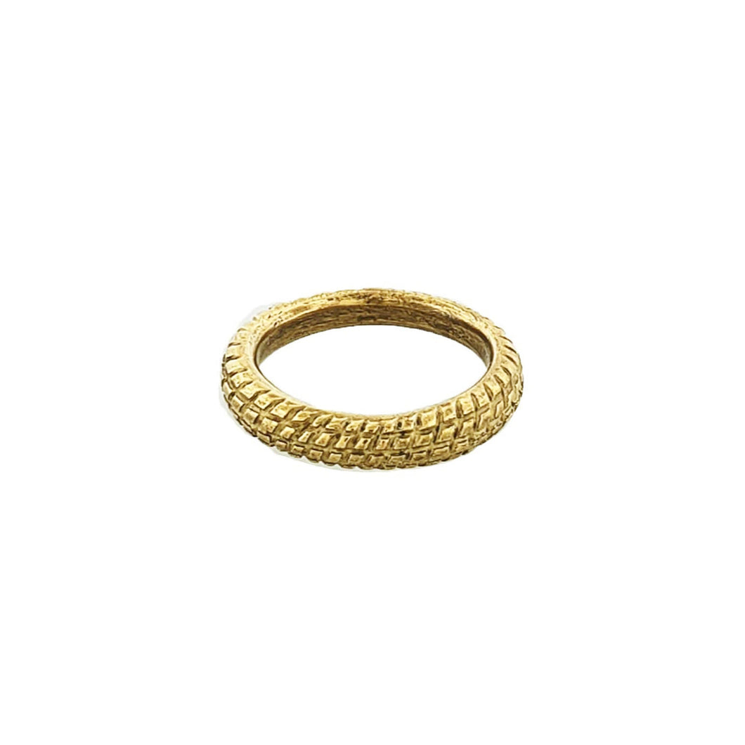 Hand-Carved Bronze Ring