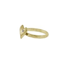 Load image into Gallery viewer, Heart of Gold with Diamond Ring