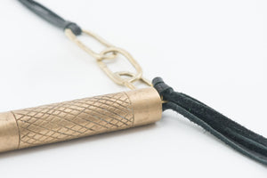 Bronze on Leather