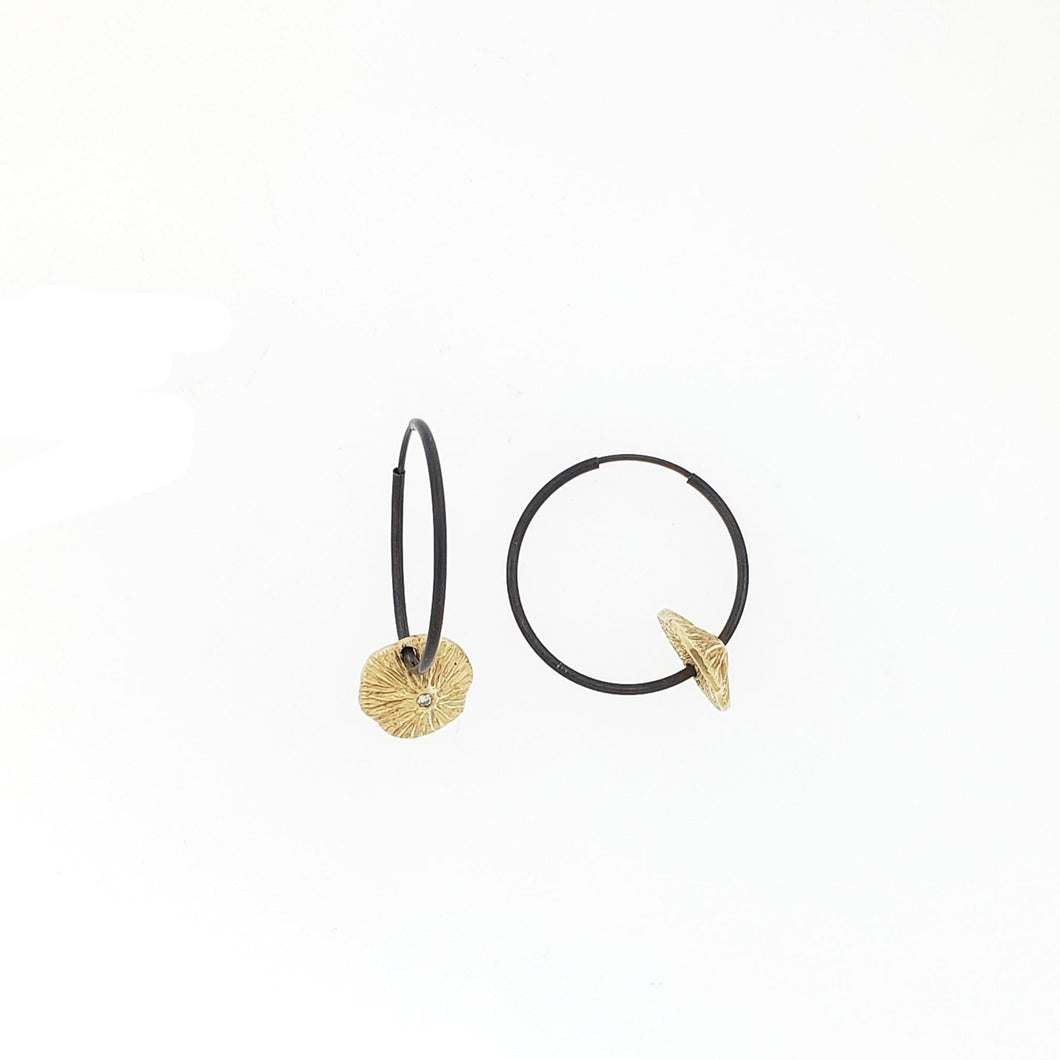 La Playa Gold Medium Hoops