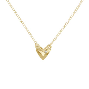 Heart of Gold with Diamond