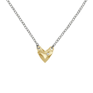 Heart of Gold with Diamond