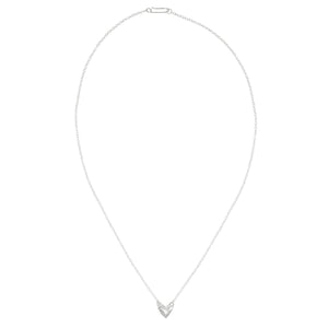 Heart of Silver with Diamond