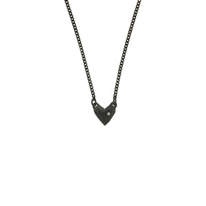 Heart of Silver with Diamond