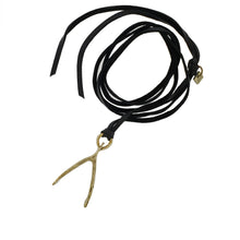 Load image into Gallery viewer, Large Wishbone on Leather