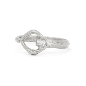 Toothpick Ring in Silver